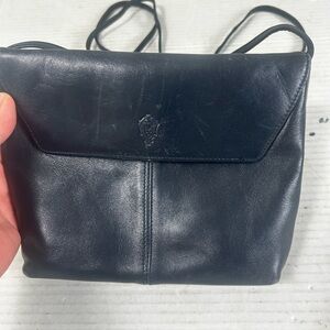 Medici Handmade in Germany Blue Leather Crossbody Mini Bag